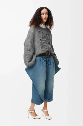 Mohair Grey Melange Anagram kazak