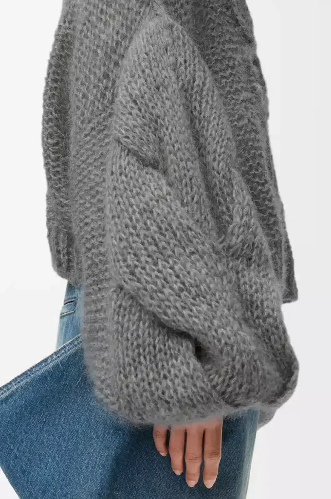 Mohair Grey Melange Anagram kazak