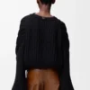 Mohair karışımlı kazak Siyah