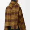 Mohair ve yün karışımı ceket Sarı/Çok renkli
