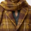 Mohair ve yün karışımı ceket Sarı/Çok renkli