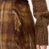 Mohair ve yün karışımı etek Sarı/Çok renkli