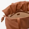 Nappa dana derisinden büyük Flamenco clutch Squirrel
