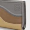 Nappa dana derisinden kompakt yatay cüzdan Sparkling Grey/Butter