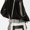 Nappa dana derisinden orta boy Flamenco clutch Grey/Light Ghost