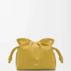 Nappa dana derisinden üretilmiş mini Flamenco clutch çanta Ginger