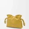 Nappa dana derisinden üretilmiş mini Flamenco clutch çanta Ginger