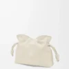 Nappa dana derisinden üretilmiş Mini Flamenco clutch Sea Salt