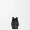 Nappa dana derisinden üretilmiş Mini Flamenco clutch Siyah
