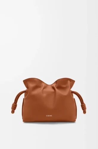 Nappa dana derisinden üretilmiş mini Flamenco clutch Squirrel