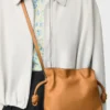Nappa dana derisinden üretilmiş Mini Flamenco clutch Warm Desert