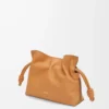 Nappa dana derisinden üretilmiş Mini Flamenco clutch Warm Desert