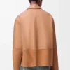 Nappa kuzu derisinden pijama bluzu Toffee