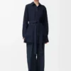 Navy mavisi ipek pijama pantolonu