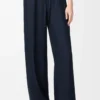 Navy mavisi ipek pijama pantolonu