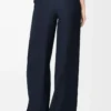 Navy mavisi ipek pijama pantolonu