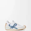 Naylon ve süetten Flow Runner 2.0 Beyaz/Açık Denim