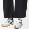Naylon ve süetten Flow Runner 2.0 Beyaz/Açık Denim