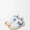Naylon ve süetten Flow Runner 2.0 Beyaz/Açık Denim