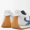 Naylon ve süetten Flow Runner 2.0 Beyaz/Açık Denim