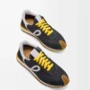 Naylon ve süetten Flow Runner 2.0 Siyah/Beyaz/Haki