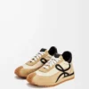Naylon ve süetten Flow Runner Altın/Siyah