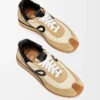 Naylon ve süetten Flow Runner Altın/Siyah