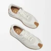 Naylon ve süetten Flow Runner Beyaz