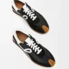 Naylon ve süetten Flow Runner Siyah/Beyaz