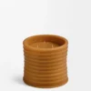 Orta boy bronz balmumu mum Amber