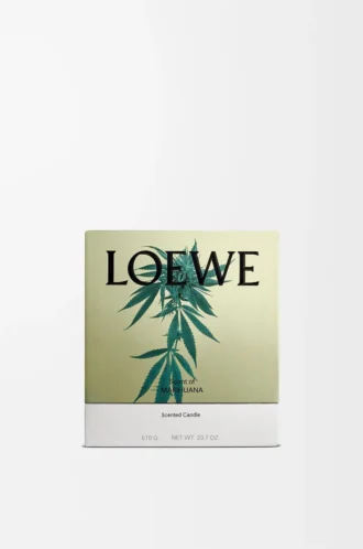 Orta boy Marihuana kokulu mum Koyu Yeşil