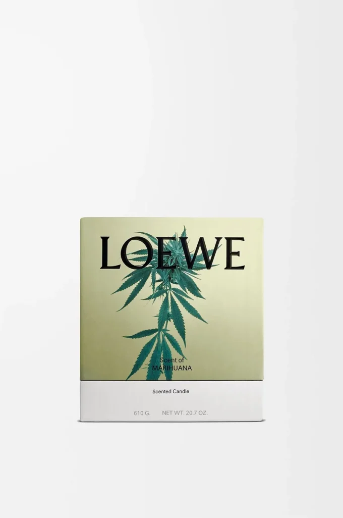 Orta boy Marihuana kokulu mum Koyu Yeşil