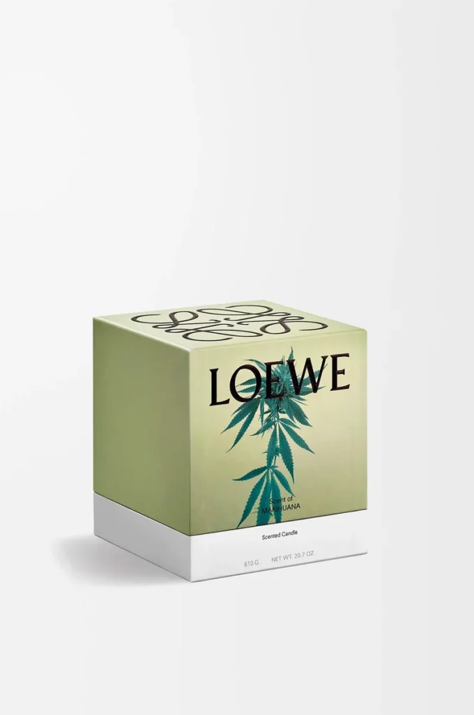 Orta boy Marihuana kokulu mum Koyu Yeşil