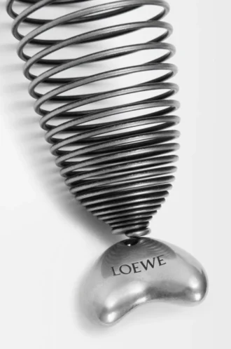 Oval balık charm Eskitilmiş Gümüş