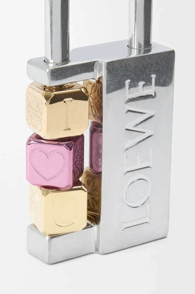 Palladyum pirinçten kilit charm