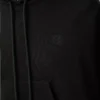 Pamuk karışımlı trapez kapüşonlu sweatshirt. Siyah