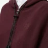 Pamuk ve kaşmirden üretilmiş Flamenko kapüşonlu sweatshirt Koyu Bordo