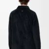Pamuk ve yün karışımlı hibrit overshirt Koyu lacivert/lacivert