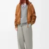 Pamuklu gri melanj sweatshirt