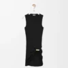 Pamuklu siyah tank top