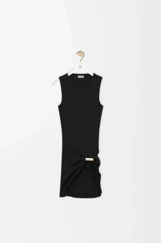 Pamuklu siyah tank top