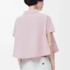 Pamuklu trapez polo, açık pembe