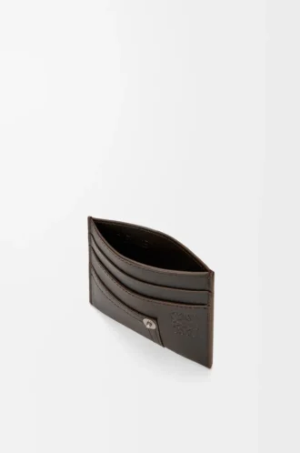 Panta düz kartlık, parlak dana derisi Vintage Brown