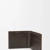 Panta iki katlı cüzdan, parlak dana derisi Vintage Brown