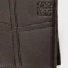 Panta iki katlı cüzdan, parlak dana derisi Vintage Brown