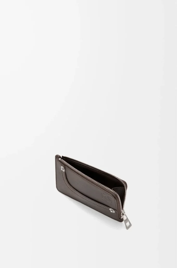 Panta parlak dana derisi Vintage Brown renkli kartlık