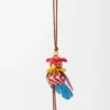 Parrot Puzz charm Tan/Kırmızı