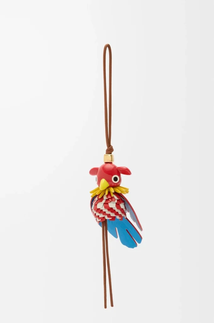 Parrot Puzz charm Tan/Kırmızı