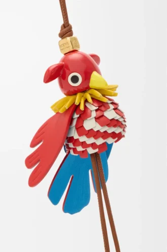 Parrot Puzz charm Tan/Kırmızı