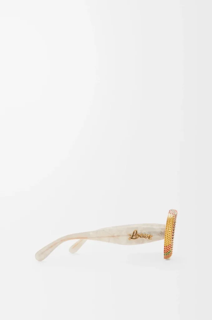 Pavé Oval güneş gözlüğü İnci Grisi/Beyaz
